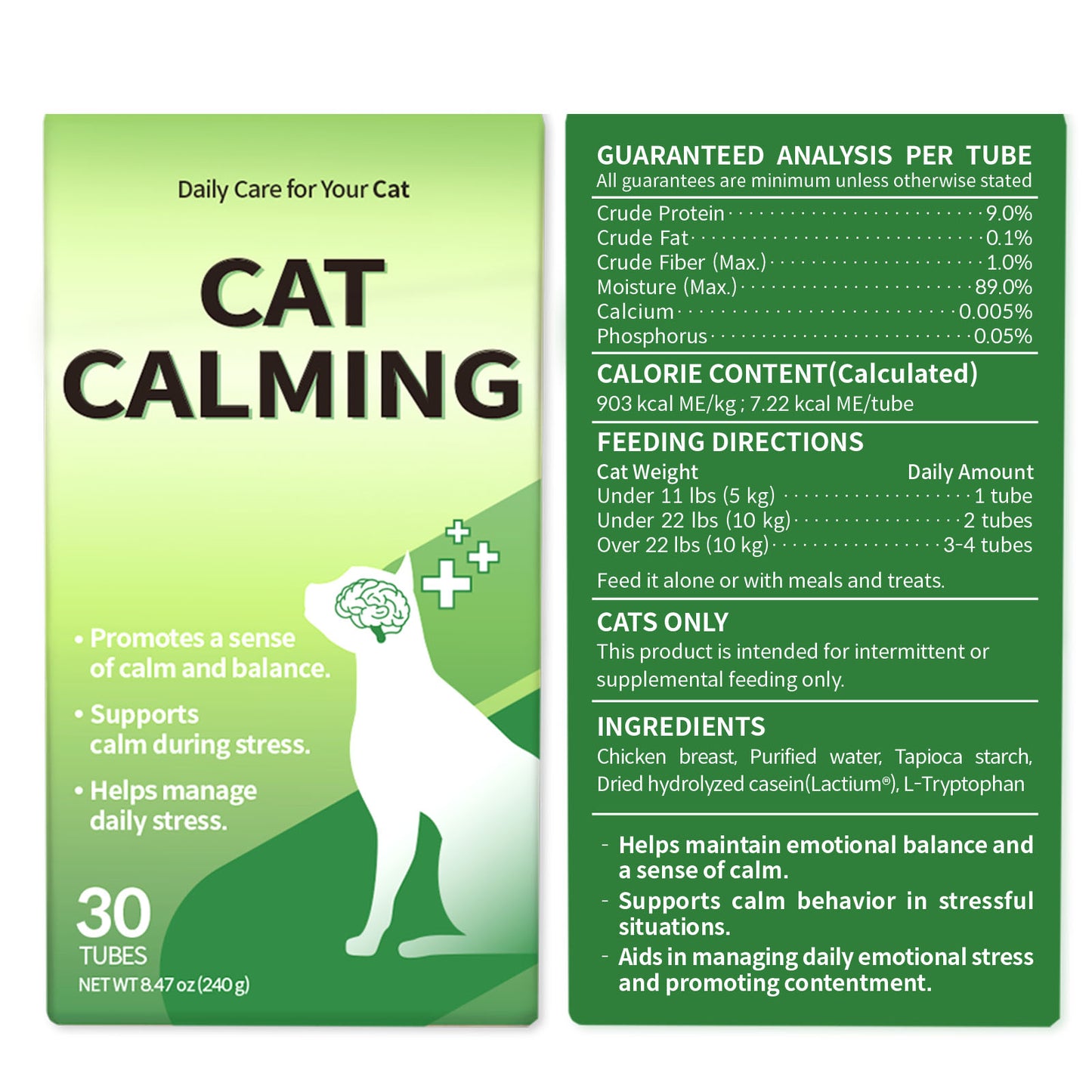 Cat Calming Stress and Anxiety Relief Supplement