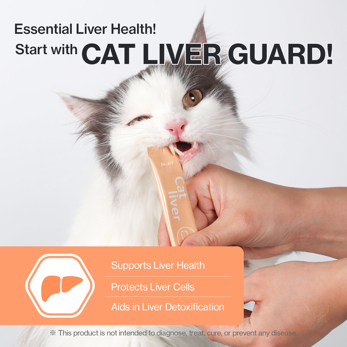 Doctor By Cat Liver Guard Squeezable Liver Supplement for Cats Feline Hepatic Support