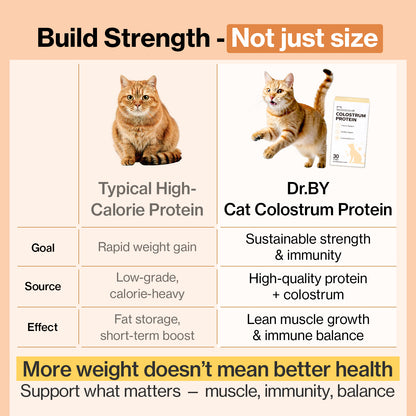 Doctor By Cat Colostrum Protein Cat Supplement Immune Support Muscle Growth