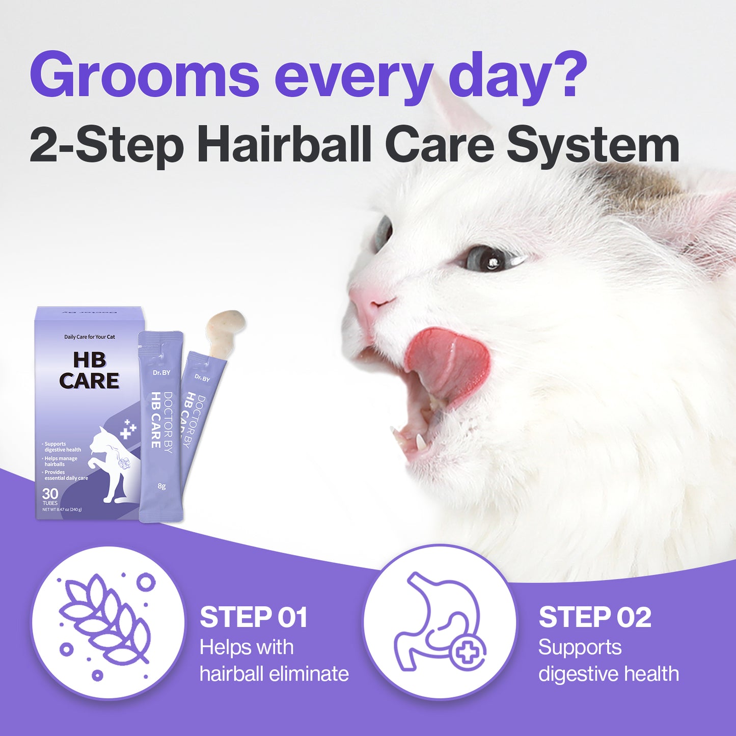 Doctor By HB Care Hairball Supplement for Cats