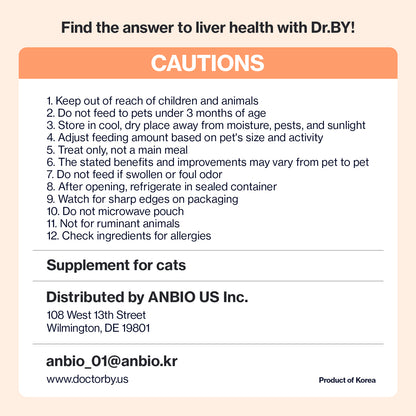 Doctor By Cat Liver Guard Squeezable Liver Supplement for Cats Feline Hepatic Support