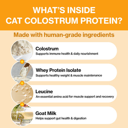 Doctor By Cat Colostrum Protein Cat Supplement Immune Support Muscle Growth