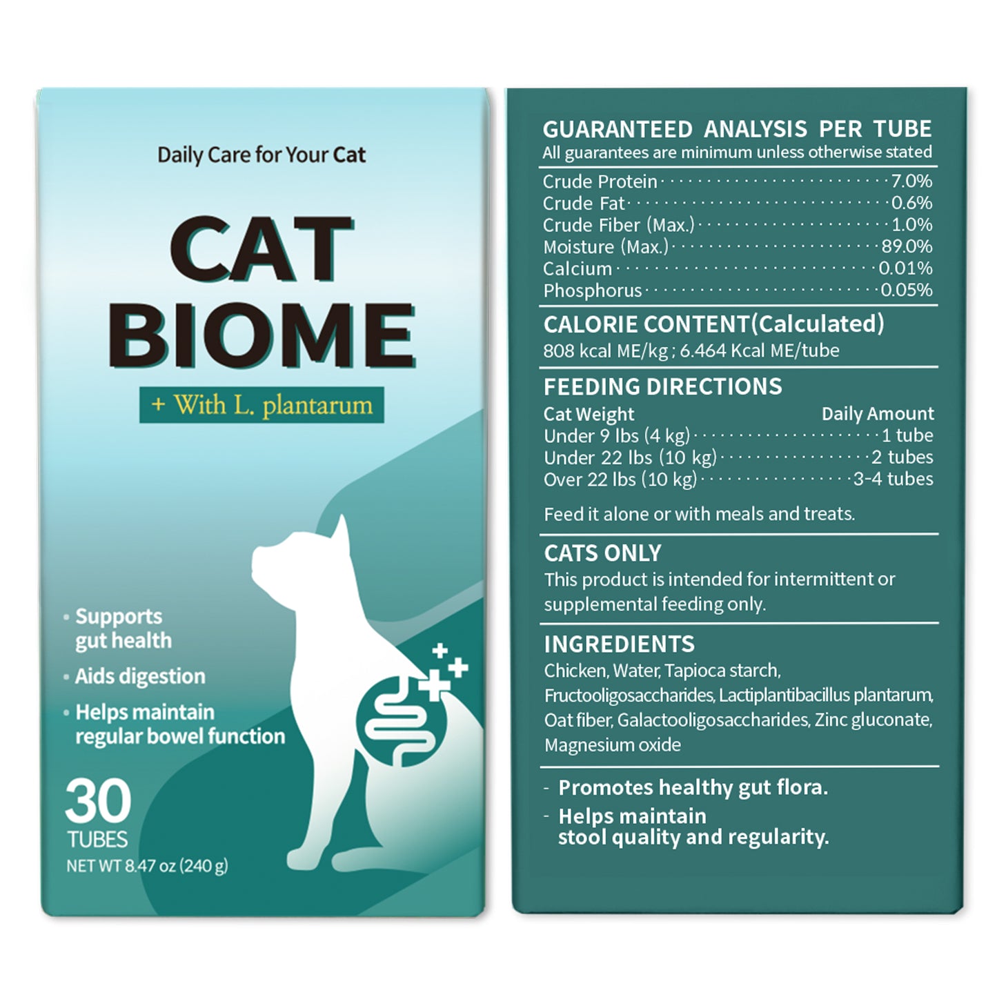 Doctor By Cat Biome Cat Probiotics - Digestive & Gut Support for Cats, Diarrhea Relief, Immunity Booster