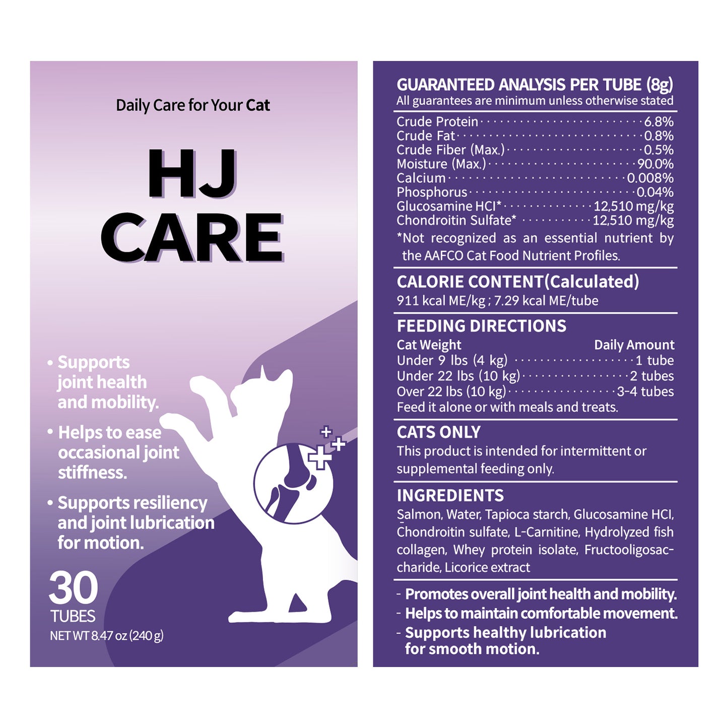 Doctor By HJ Care Cat Joint Supplement Hip&Joint Care Glucosamine for Cats
