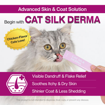 Doctor By Cat Silk Derma Lickable Feline Skin and Coat Supplement