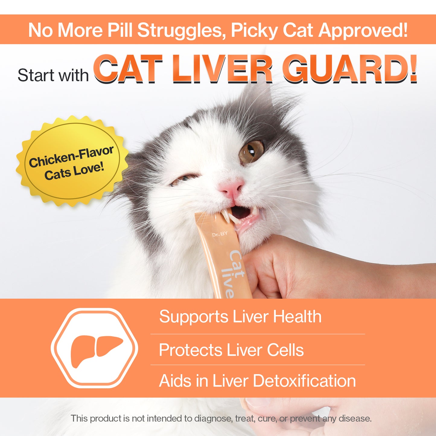 Doctor By Cat Liver Guard Squeezable Liver Supplement for Cats Feline Hepatic Support