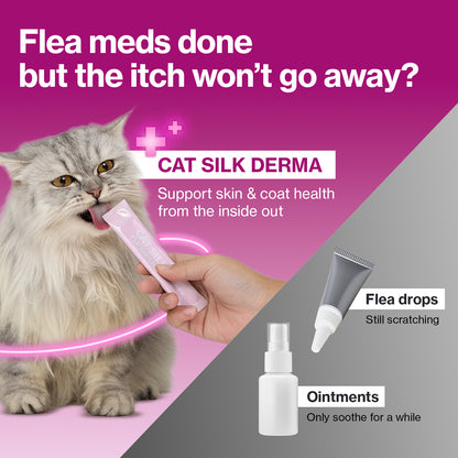 Doctor By Cat Silk Derma Lickable Feline Skin and Coat Supplement