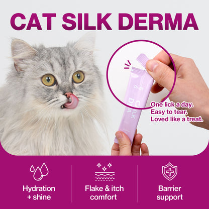 Doctor By Cat Silk Derma Lickable Feline Skin and Coat Supplement
