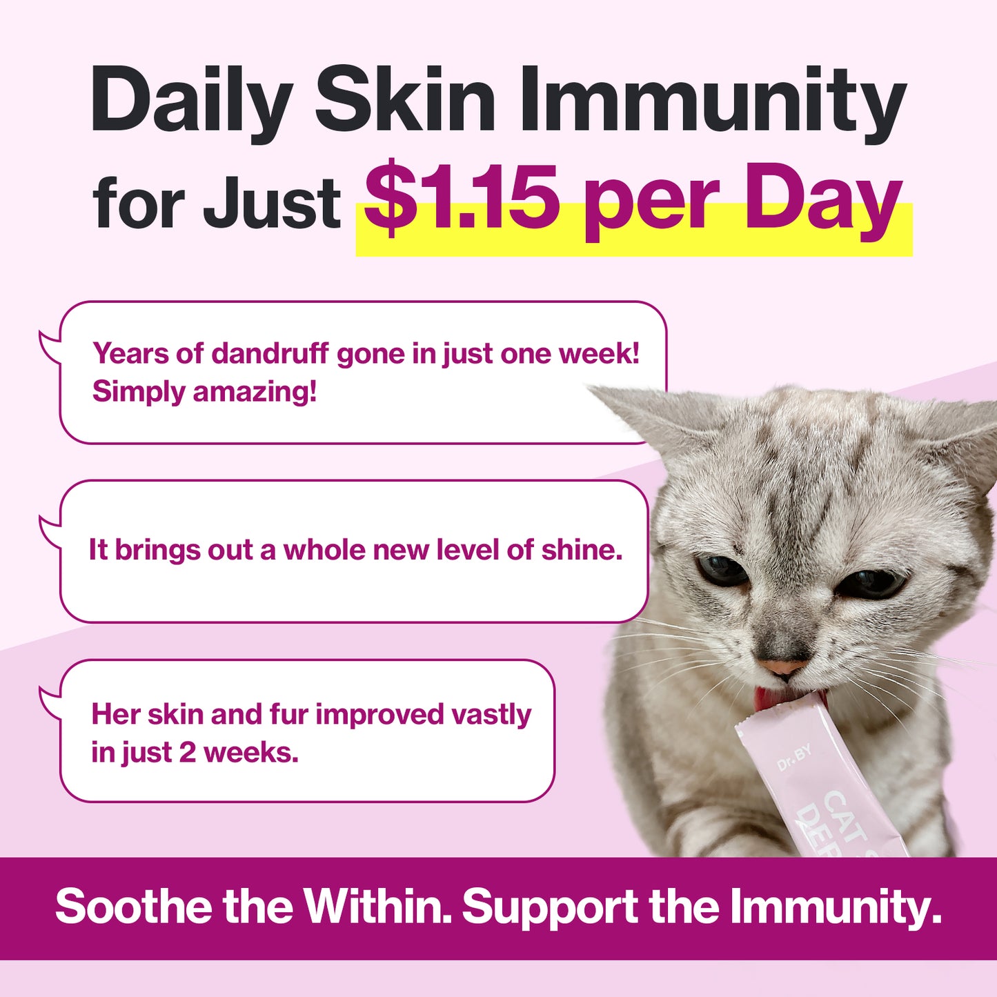 Doctor By Cat Silk Derma Lickable Feline Skin and Coat Supplement