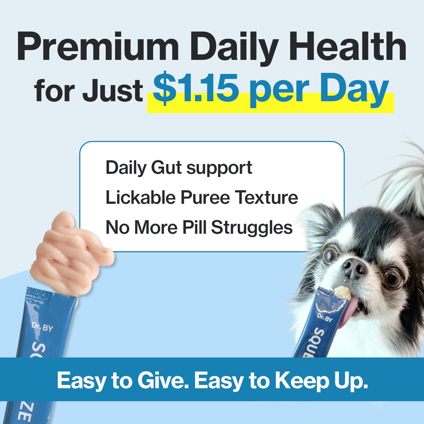 Doctor By Squeeze Probiotics for Dogs Gut Health