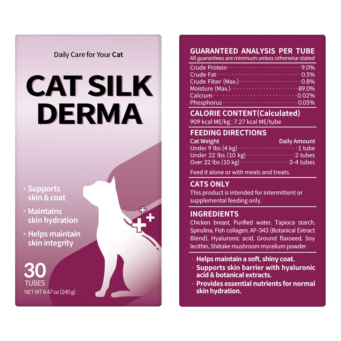 Doctor By Cat Silk Derma Lickable Feline Skin and Coat Supplement