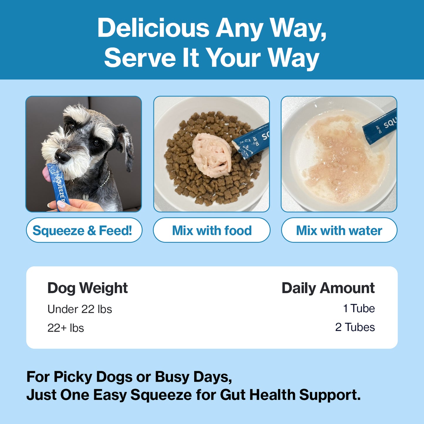 Doctor By Squeeze Probiotics for Dogs Gut Health