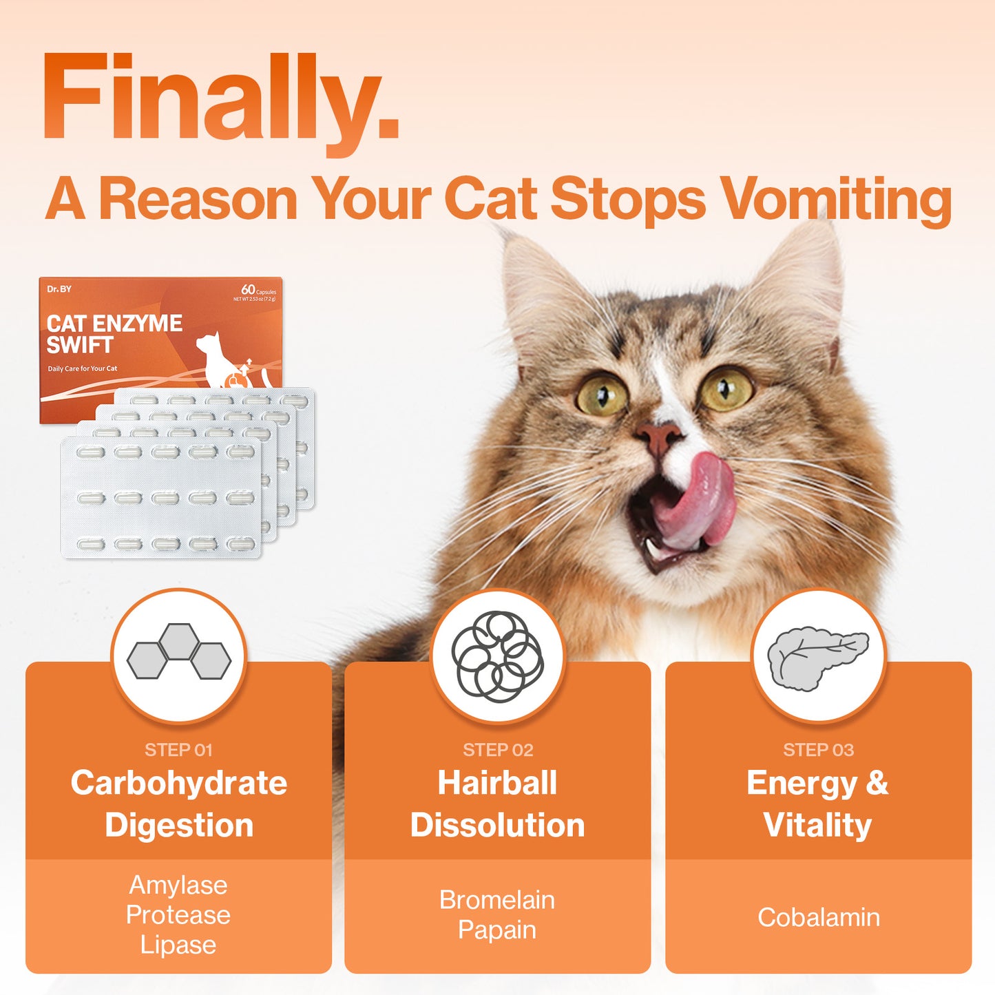 Doctor By Cat Enzyme Swift Cat Digestive Enzyme Supplement