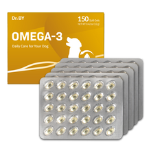 Doctor By Omega-3 Supplement for Dogs Easy to Swallow Small Size Soft Gel 150 Capsules for Dogs