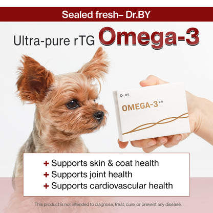 Doctor By Omega-3 Supplement for Dogs Easy to Swallow Small Size Soft Gel 150 Capsules for Dogs
