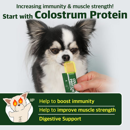 Colostrum Protein for Dogs - Boost Immunity, Improve Muscle Strength, and Support Digestion