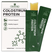 This colostrum protein supplement for dogs supports immune health, mobility, and smooth bowel movements, ensuring overall well-being.